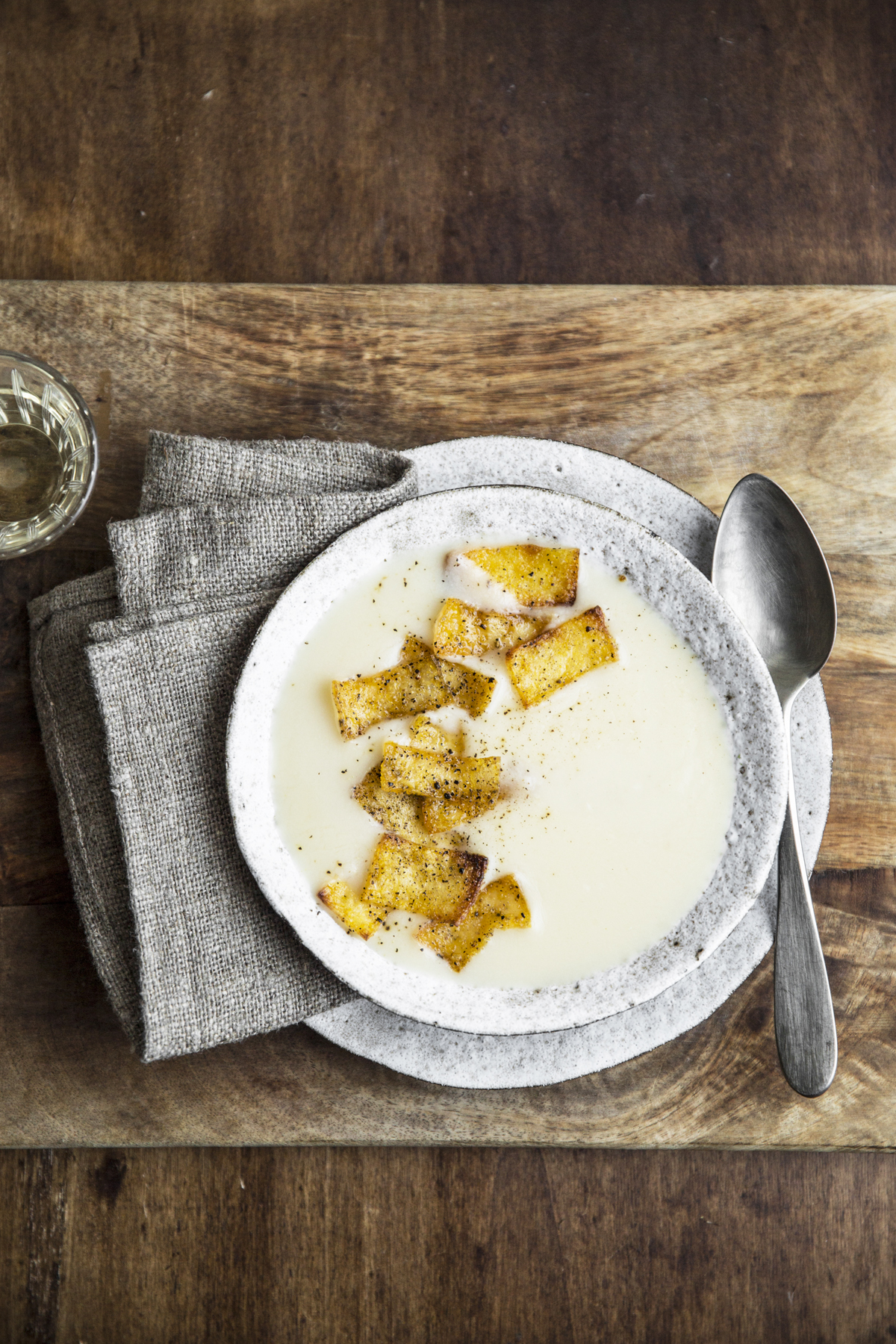 Zuppa di farina abbrustolita e polenta croccante | Vaniglia Storie di Cucina