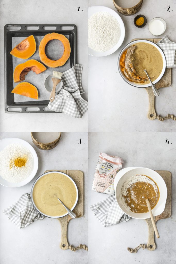 step ciambella banana zucca