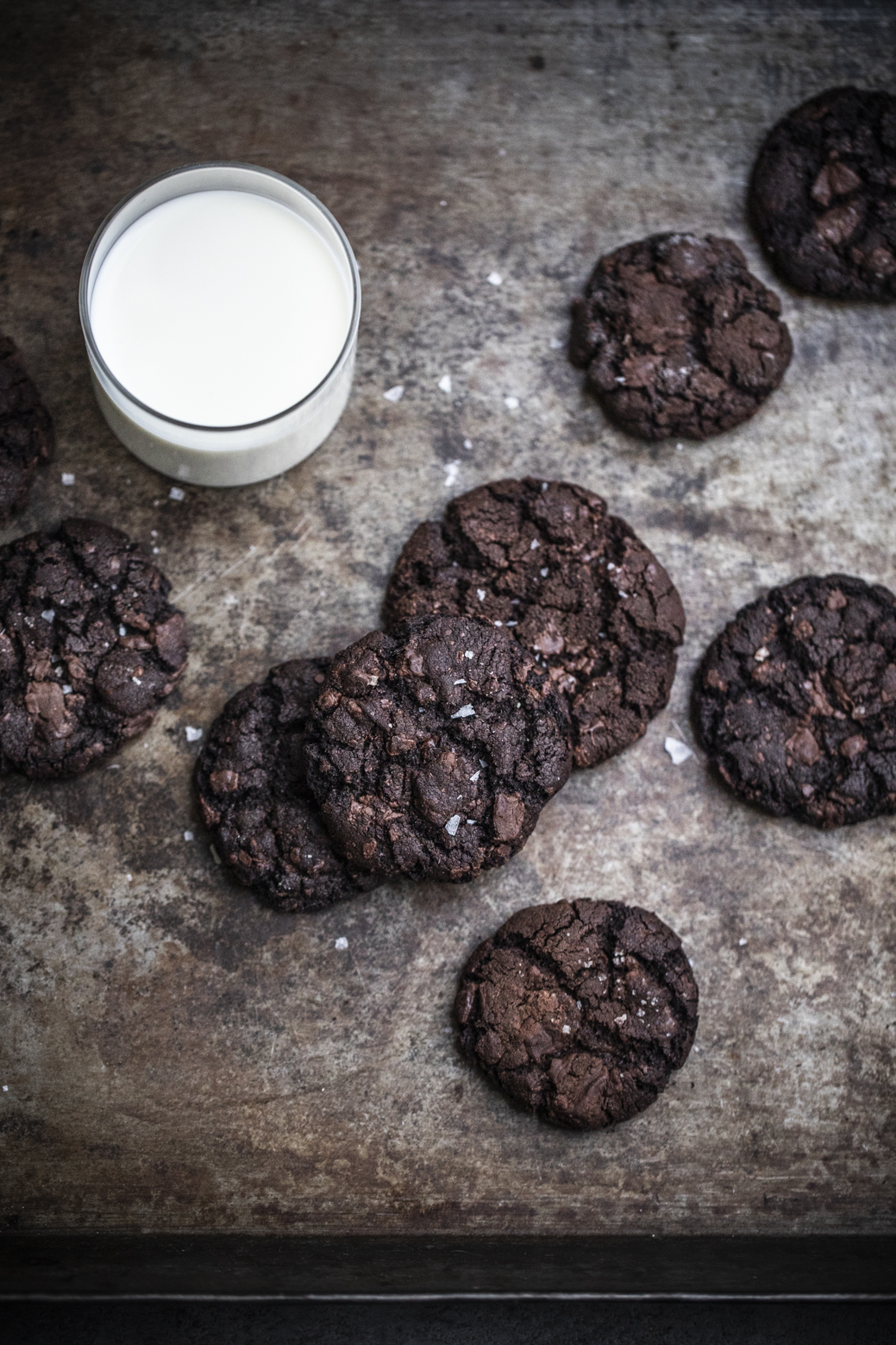 biscotti con molto cioccolato