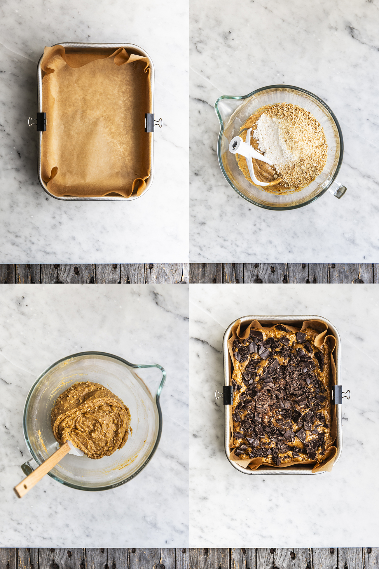 Blondies mandorle cioccolato e sale Blondies mandorle cioccolato e sale