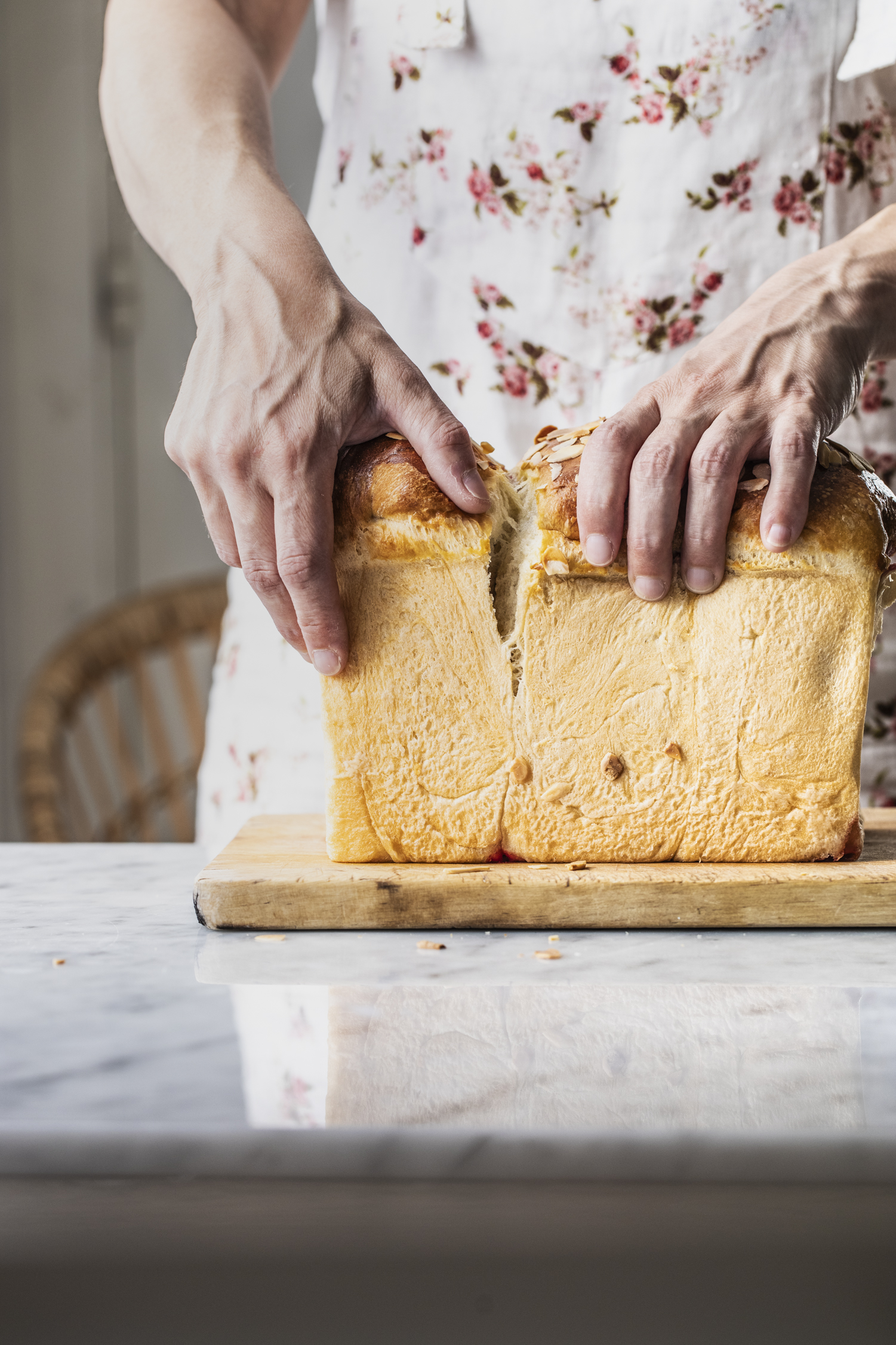 Hokkaido milk bread con kefir