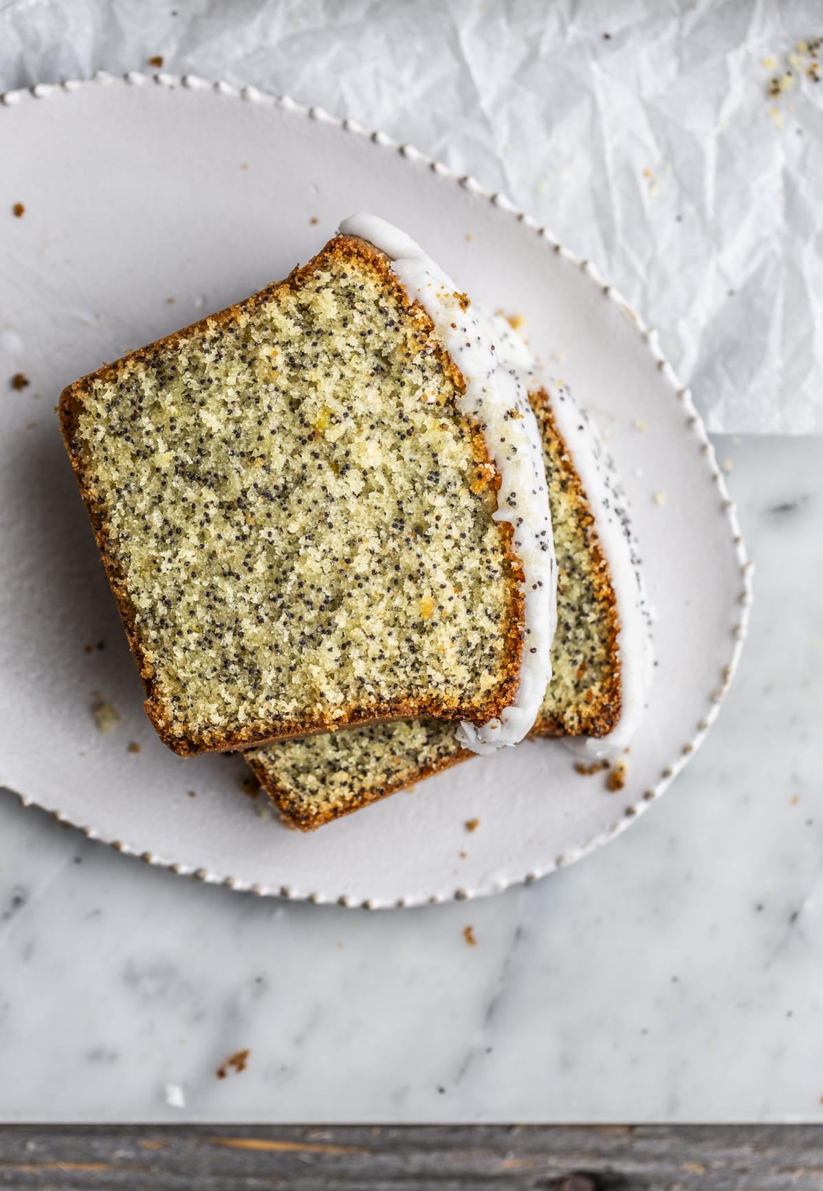 Lemon poppy seed loaf cake