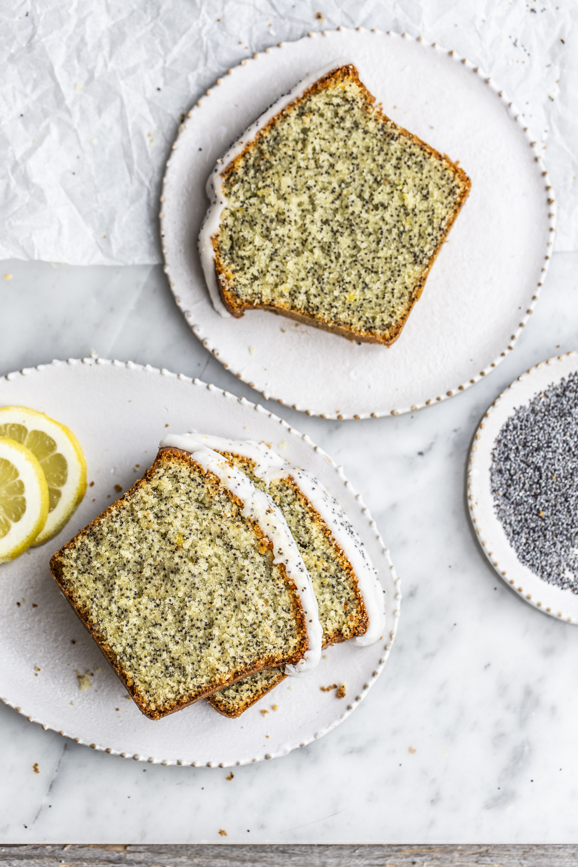 Lemon poppy seed loaf cake