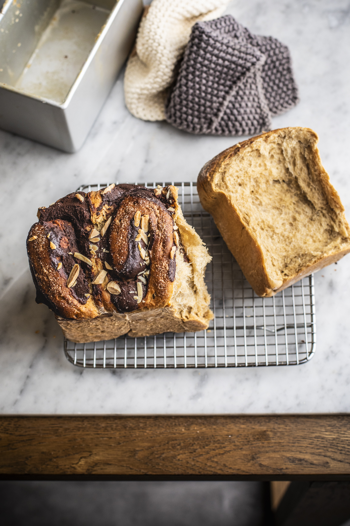 Panbrioche al caffè e latte di mandorla